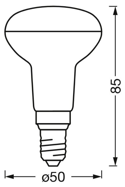 LED Stmívatelná žárovka SMART+ R50 E14/3,3W/230V 2700-6500K Wi-Fi - Ledvance