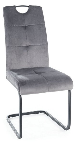 Jídelní židle Axo Velvet, šedá