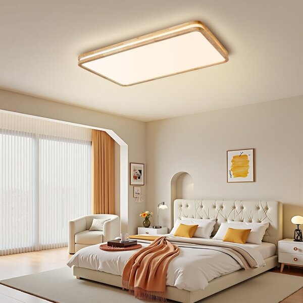Brilagi - LED Stmív. svítidlo MOLINA SQUARE LED/128W/230V dub 90x60 cm + DO