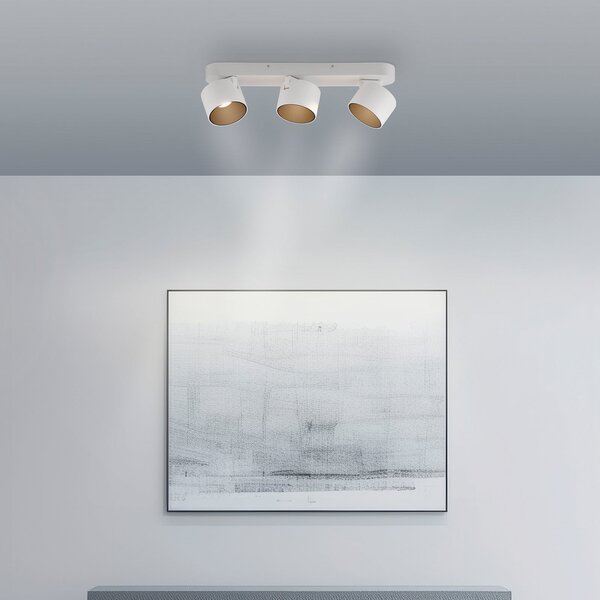 Stropní Lampa PURE, Cup, stmívatelné, Bílá, Obývací pokoj, Kov, Moderní