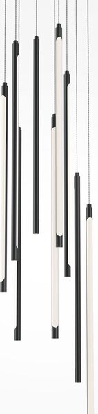 Maytoni Závěsné LED svítidlo LIGHT STICK, 46W, Ø 35 cm, CRI80, stmívatelné Barva: Černá