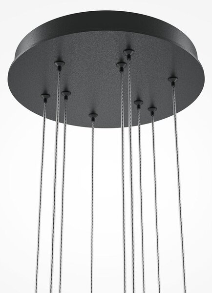 Maytoni Závěsné LED svítidlo LIGHT STICK, 46W, Ø 35 cm, CRI80, stmívatelné Barva: Černá