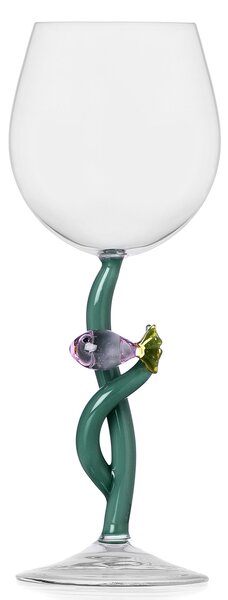 Ichendorf Milano designové sklenice na bílé víno Marine Garden Stemmed Glass Pink Fish