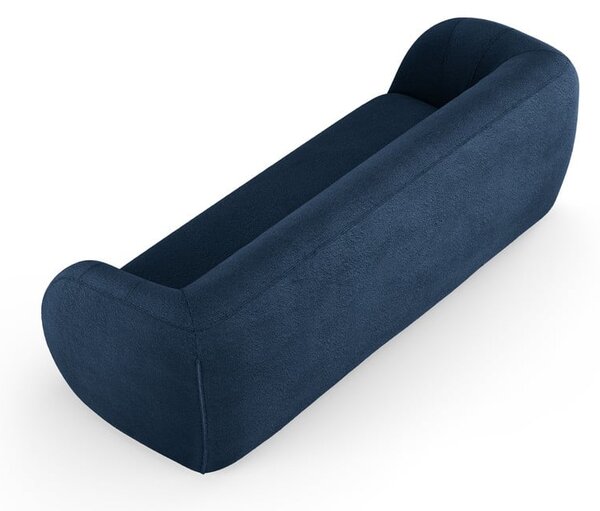 Modrá pohovka z textilie bouclé 230 cm Essen – Cosmopolitan Design