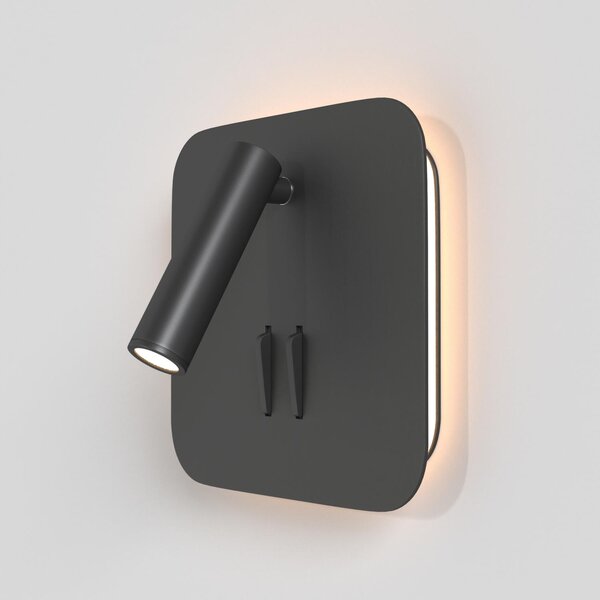 Maytoni Nástěnné LED svítidlo LOS, 9W, 13x13 cm, CRI80 Barva: Černá