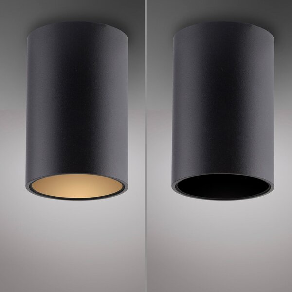 Stropní Lampa PURE, Point, stmívatelné, Černá, Koupelna, Kov, Moderní