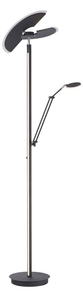 Stojací Lampa PURE, PURE Mutil, stmívatelné, Černá, Obývací pokoj, Kov, Moderní