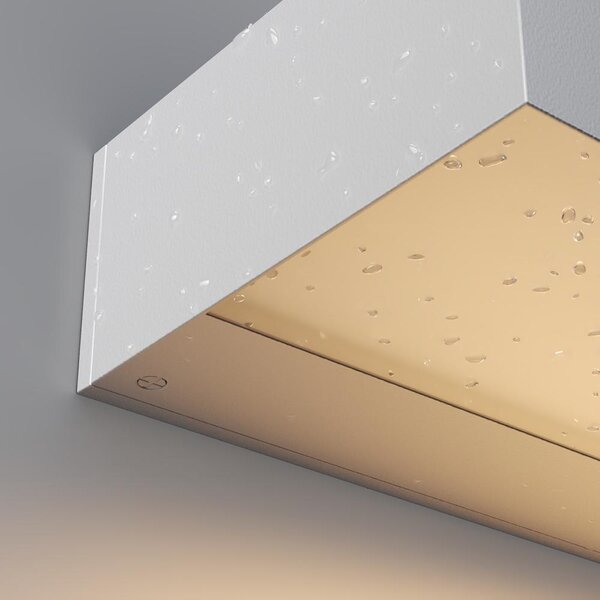 Maytoni Venkovní nástěnné LED svítidlo LOT, 10W, d. 30 cm, CRI80, IP65 Barva: Bílá