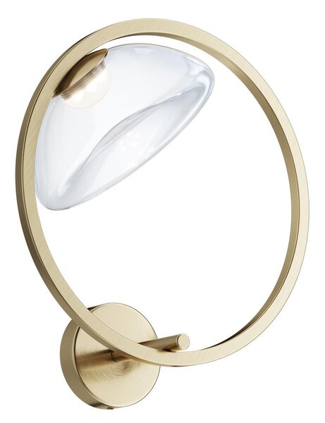 Maytoni Nástěnné LED svítidlo LUNARE, 5W, Ø 32 cm, CRI80 Barva: Světlý mosaz