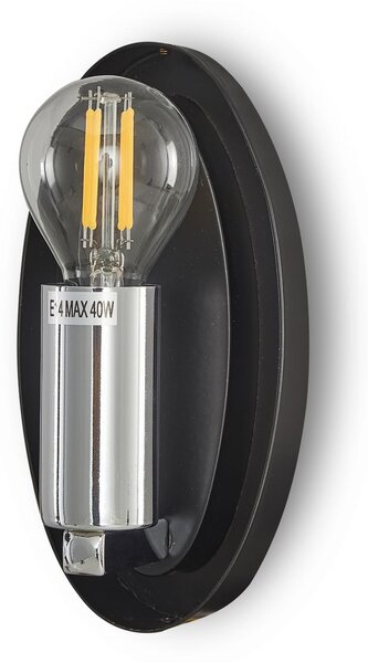 Maytoni Nástěnné svítidlo MABELL, 1xE14, v. 27,5 cm Barva: Černo-měděná