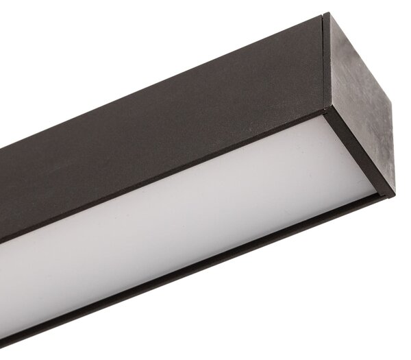 Stropní Lampa PURE, PURE Lines Straight, stmívatelné, Černá, Obývací pokoj, Kov, Moderní