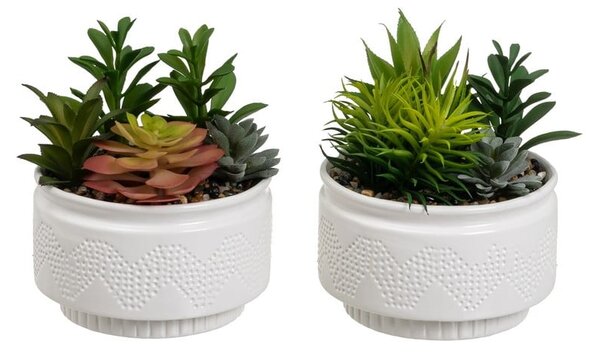 Umělé rostliny v sadě 2 ks (výška 19 cm) Cactus – Casa Selección