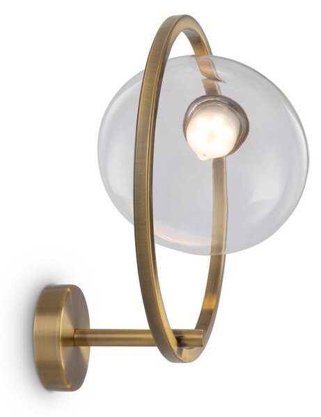 Maytoni Nástěnné LED svítidlo LUNARE, 5W, Ø 32 cm, CRI80 Barva: Světlý mosaz