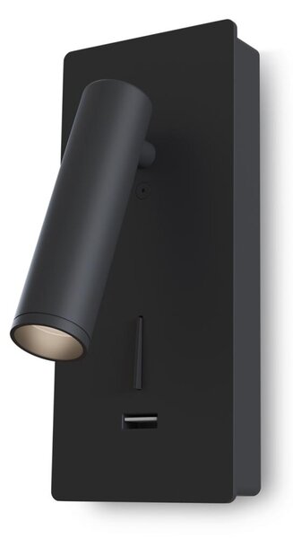 Maytoni Nástěnné LED svítidlo MIRAX 3W, v. 18,6 cm, CRI80 Barva: Černá