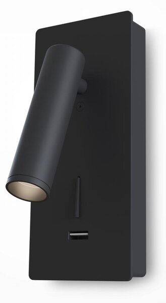 Maytoni Nástěnné LED svítidlo MIRAX 3W, v. 18,6 cm, CRI80 Barva: Černá