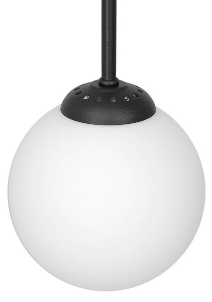 Milagro Lighting Stropní světlo Archie, černé, délka 68 cm, kov, 2ramenné, stmívatelný, Černá, Obývací pokoj / jídelna, kov