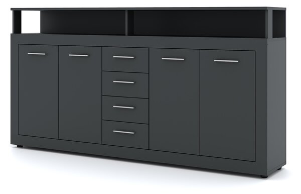 Vivaldi Komoda Luna 190 cm antracit