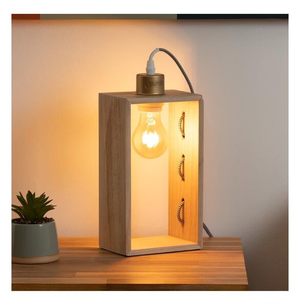 Atmosphera - Stolní lampa IWATA 1xE27/25W/230V pavlonie