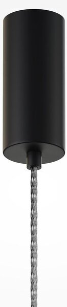 Maytoni Závěsné LED svítidlo ORDO, 8W, Ø 8 cm, v. 365 cm, CRI80 Barva: Černá