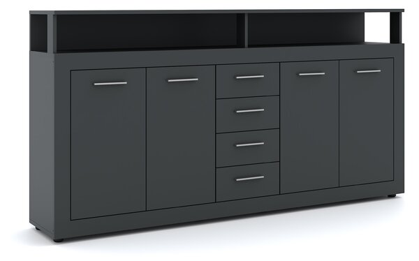 Vivaldi Komoda Luna 190 cm antracit