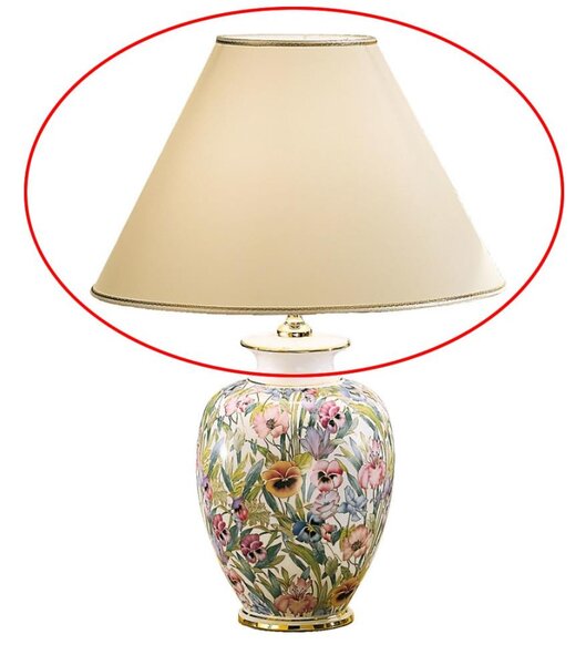 Kolarz 0014.S02- Náhradní stínidlo ke stolní lampě GIARDINO E27 pr. 40 cm béžová