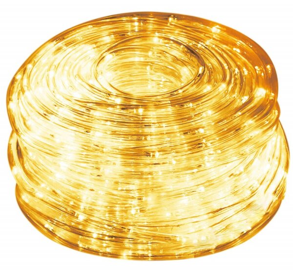 LED světelná hadice - 20m, 480LED, 8 funkcí, paměť, IP44, teplá bílá