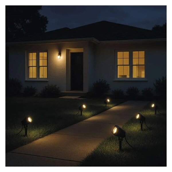 SADA 4x LED RGBIC Stm. ven. lampa LED/7W/230V 3000-6500K IP65 Wi-Fi Tuya