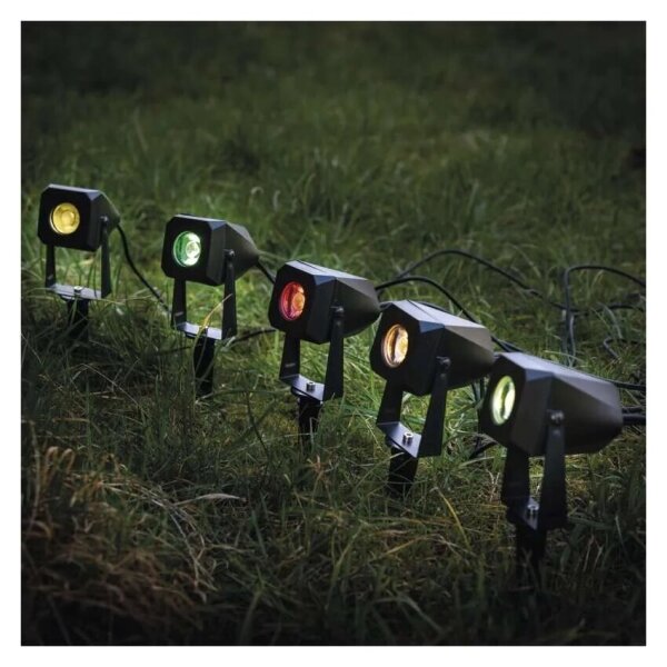 SADA 4x LED RGBIC Stm. ven. lampa LED/7W/230V 3000-6500K IP65 Wi-Fi Tuya