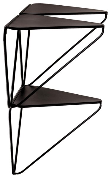 NÁSTĚNNÝ REGÁL, černá, 48/42/22 cm - Online Only regály & police, Online Only