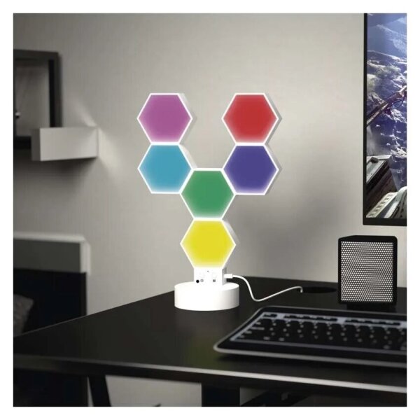 RGBIC Stmívatelná stolní lampa GoSmart LED/5,5W/230V Wi-Fi Tuya