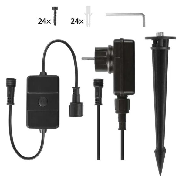 SADA 3x LED RGBIC Stm. ven. reflektor LED/14W/230V 3000-6500K IP65 Wi-Fi Tuya