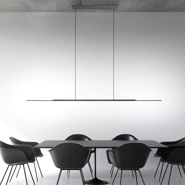 Závěsná svítidlo PURE, Surface, stmívatelné, Šedá, Obývací pokoj, Hliník, Moderní