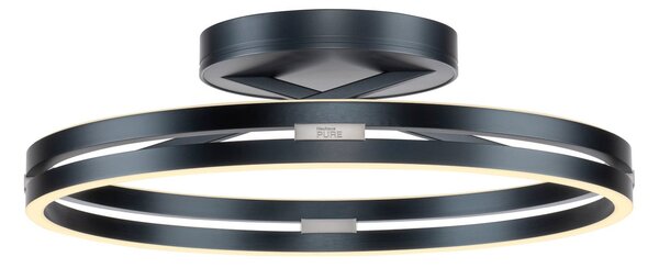 Stropní Lampa PURE, PURE Loop, stmívatelné, Šedá, Obývací pokoj, Hliník, Moderní