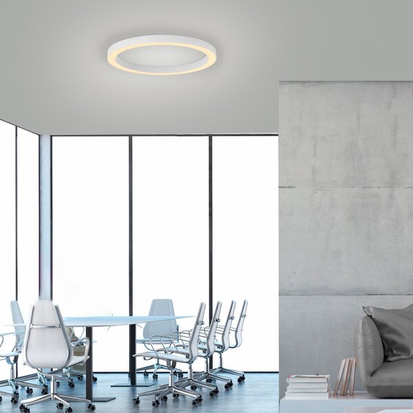 Stropní Lampa PURE, Lines, stmívatelné, Bílá, Obývací pokoj, Kov, Moderní