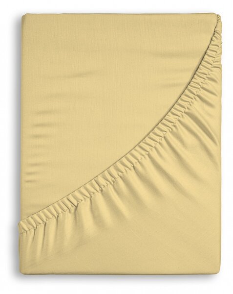 Prostěradlo Pískové Jersey interlock 90-100 x 200-220/35