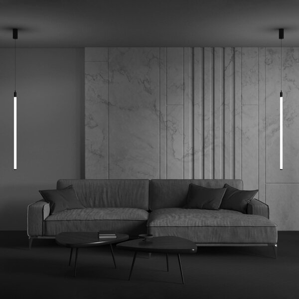 Maytoni Závěsné LED svítidlo RAY, 20W, Ø 3 cm, CRI80 Barva: Černá