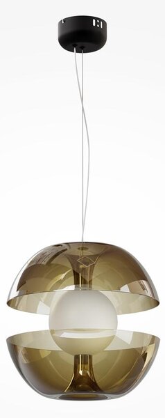 Maytoni Závěsné LED svítidlo REBEL, 6W, Ø 30,2 cm, CRI80 Barva: Zlatá