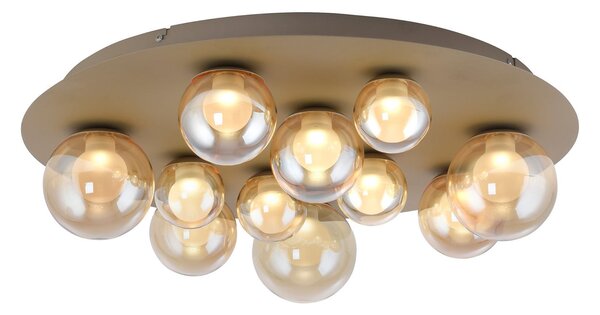 Stropní Lampa PURE, Popup, stmívatelné, Bronzová / starobylá mosaz, Obývací pokoj, Kov