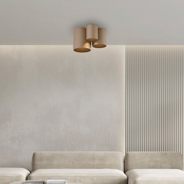 Stropní Lampa PURE, Point, stmívatelné, Bronzová / starobylá mosaz, Koupelna, Kov, Moderní