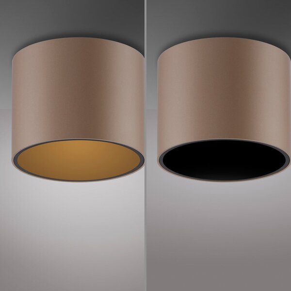 Stropní Lampa PURE, Point, stmívatelné, Bronzová / starobylá mosaz, Koupelna, Kov, Moderní