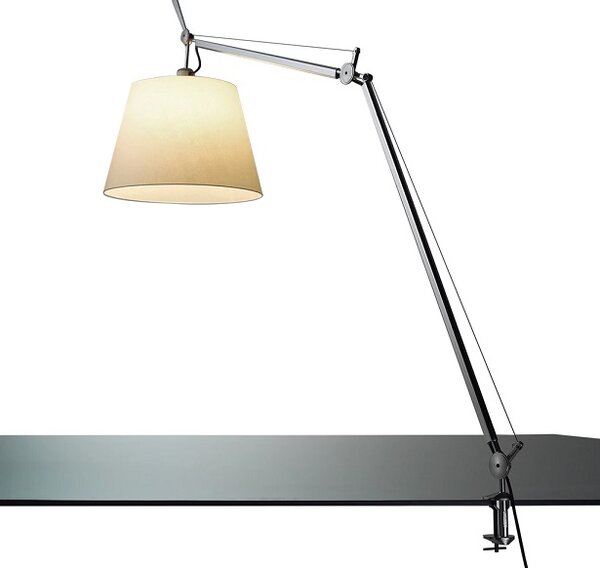 ARTEMIDE - Stolní lampa Tolomeo Mega Tavolo - stříbrná/pergamen 320 mm