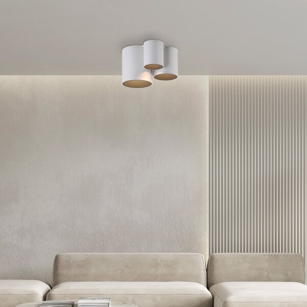Stropní Lampa PURE, Point, stmívatelné, Bílá, Koupelna, Kov, Moderní