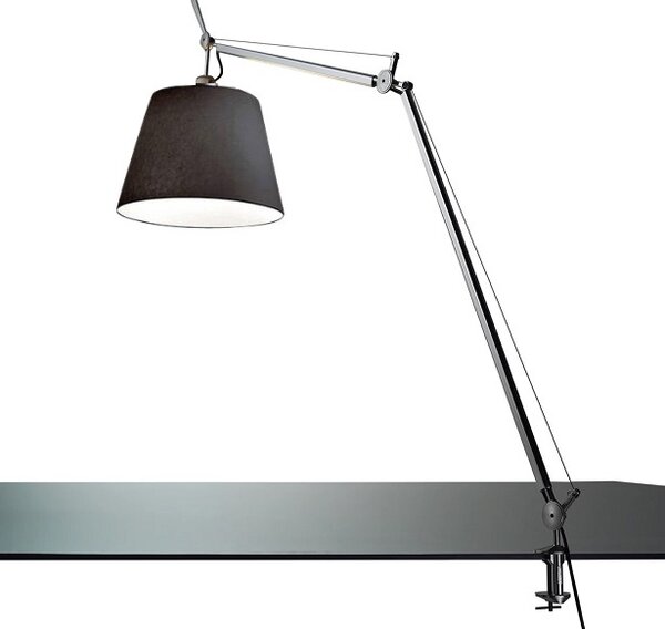 ARTEMIDE - Stolní lampa Tolomeo Mega Tavolo - stříbrná/černá 320 mm