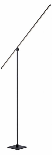 Stojací Lampa PURE, PURE Grafo, stmívatelné, Černá, Obývací pokoj, Kov, Moderní