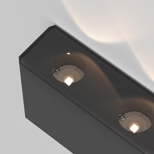 Maytoni Venkovní nástěnné LED svítidlo SHOW, 4W, d. 12 cm, CRI80, IP54 Barva: Černá