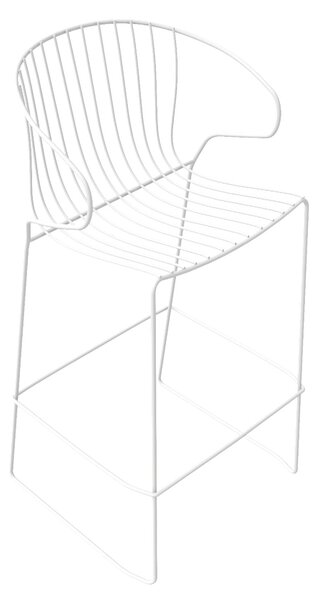 ISIMAR - Barová židle BOLONIA nízká - bílá