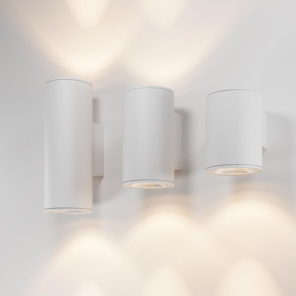 Maytoni Venkovní nástěnné LED svítidlo SHIM, 5W, v. 12 cm, CRI80, IP65 Barva: Bílá
