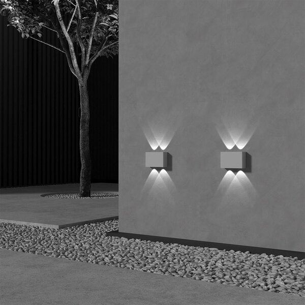 Maytoni Venkovní nástěnné LED svítidlo SHOW, 4W, d. 12 cm, CRI80, IP54 Barva: Černá