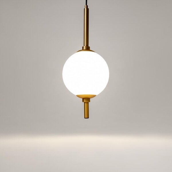 Maytoni Závěsné LED svítidlo THE SIXTH SENSE, 7W, Ø 18 cm, CRI70 Barva: Mosaz