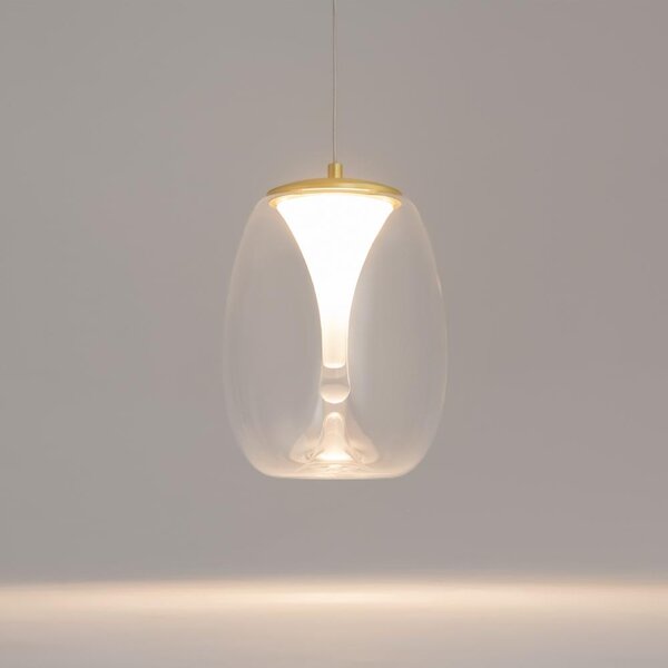Maytoni Závěsné LED svítidlo SPLASH, 7W, Ø 20 cm, CRI80 Barva: Transparetní